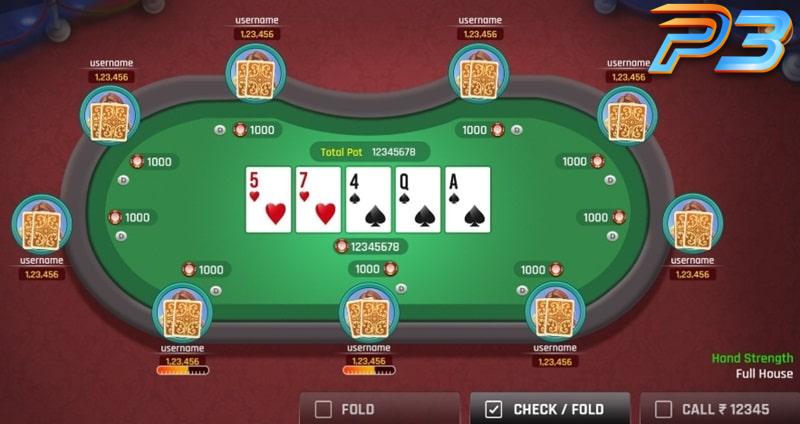 Poker P3 – Trò chơi trí tuệ hấp dẫn cùng chiến thuật đỉnh cao 2 Trong game Poker có 4 vòng cược quan trọng